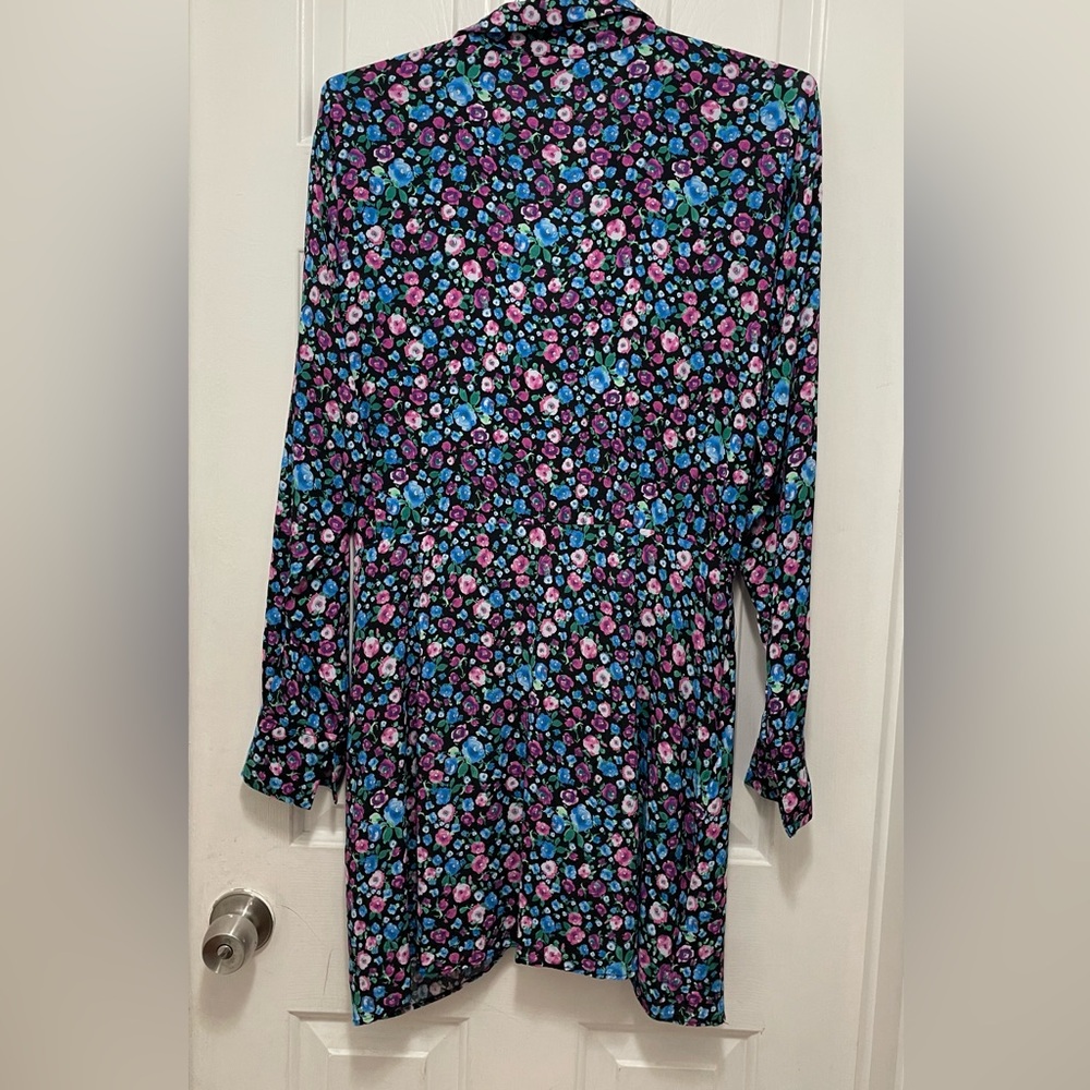 Zara Multicolor Floral Pattern Top - Picture 6 of 8